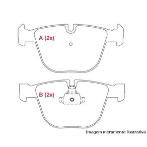 Pastilhas de Freio Ts Bmw X5 3.0 4.8 2007/ M3 M5 M6 2005/ 52